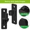 Lifeswell Heavy Duty Gate Hinges, Steel Hinges with Electroplated Coating,