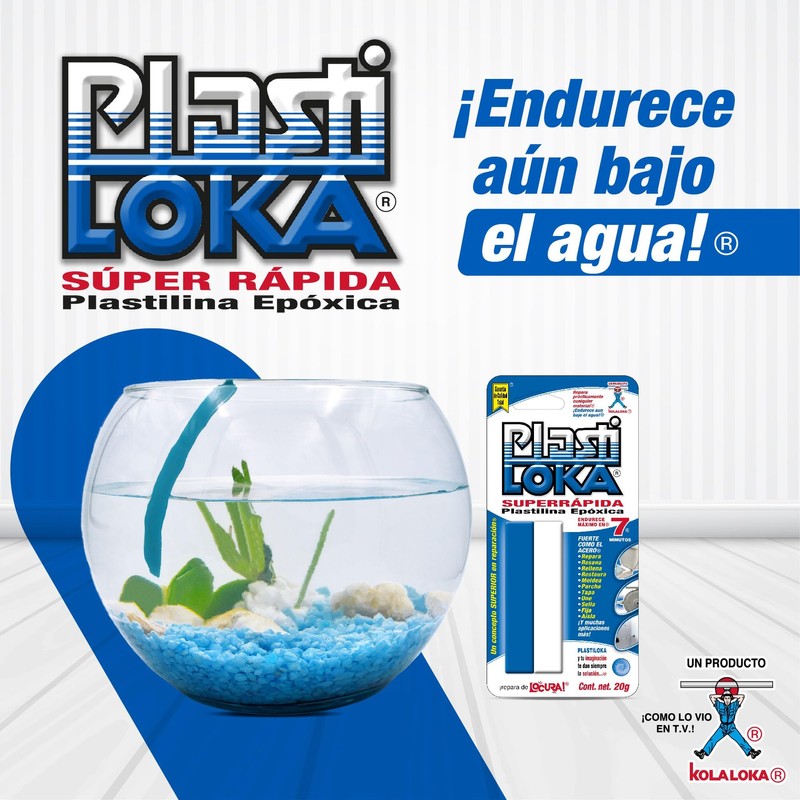 PlastiLoka Super Rapida Epoxy Plasticine, 20g, Fast Setting