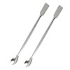 2 Pcs Lab Spatulas- 304 Stainless Steel Double-Ended Sampling Spoon