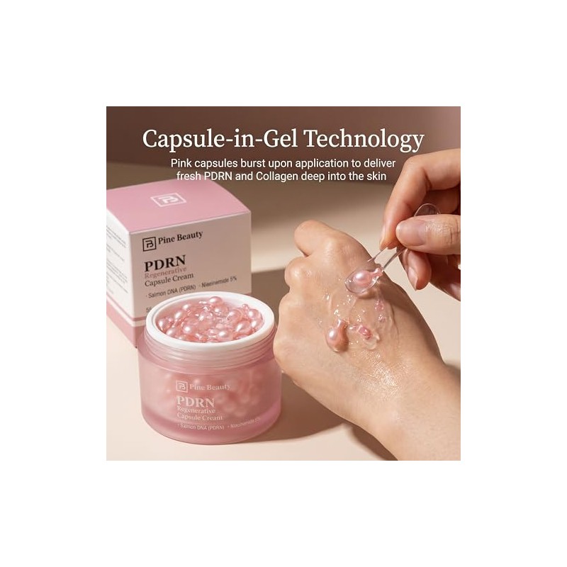 Capsule Cream with Salmon DNA (PDRN) Pink Collagen, 1.94 oz