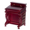 Dollhouse Minature Platinum Davenport Desk Mahogany