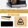 MinBoo Bamboo Appliance Slider,Sliding Tray for Coffee Maker, Kitchen Countertop
