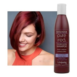 Shampoo Puré Red Matizador Cabello Teñido Rojo 250ml Loquay