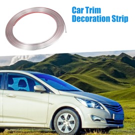 A ABSOPRO 8mx6mm Car Trim Decoration Strip Decoration Strip Chrome Silver Tone