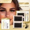 FEEGO 60D+80D Fluffy Look D Curl DIY Lashes Extension Kit