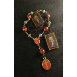 psrty supplies Blood of Christ Rosary Rosario De La Preciosa Sangre De Cristo Rosary. Scapular del Sagrado Corazon. Escapulario sagrado Corazon