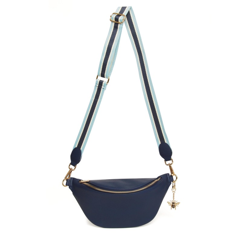 Alice Wheeler Bee Over Shoulder Banana Bag Crossover Flight Travel,
