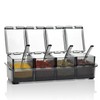 V·RESOURCING [ New Version Elegant Black Seasoning Box, 4 Pieces