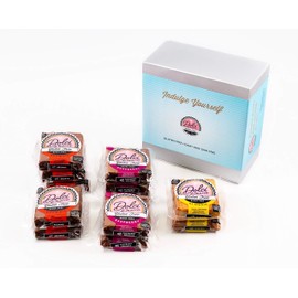 Dolci di Maria | Chocolate Raspberry Blondie Brownie Gift Pack | Gluten & Dairy Free Snack | 1 Pack of 12 Brownies, 3.0 ounce each