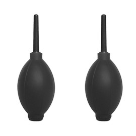 2Pack Photography Studio Dust Cleaning Rocket Air Blower - Soft Tip Silicone Bulb Blower for Camera Lens, Sensor, LCD Screen - Dust Cleaner with Micro Fiber Cleaning Cloth