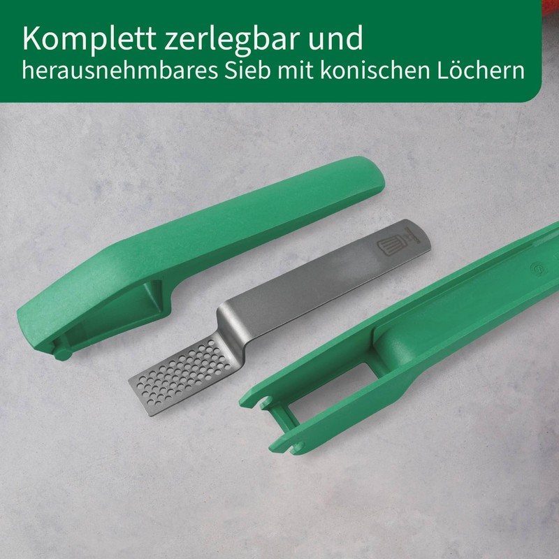 Chefkoch trifft Fackelmann Premium Garlic Press - Robust Stainless Steel