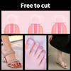 SUNNIFLY Pack of 150 Polygel Nail Shapes for Toes, 15