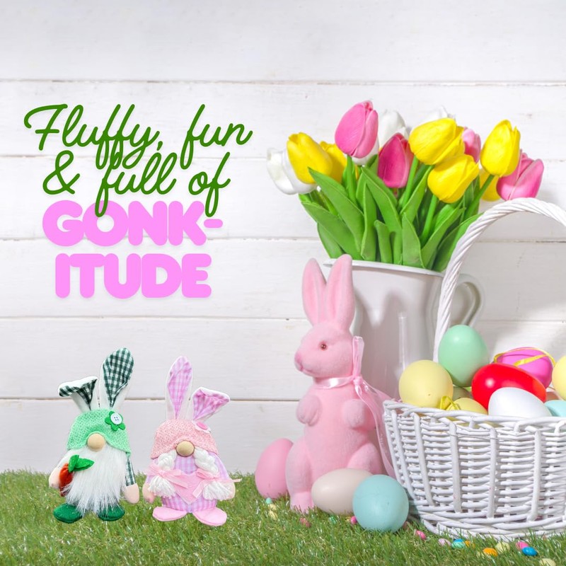 True Kit Easter Gonk Bunny 2-Pack - Decorations for Spring