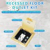 KYHSHJ Recessed Flat Hidden Socket Kit with 2 * 15A