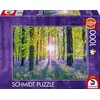 Schmidt Spiele 59767 Delicate Bellflowers in the Forest, 1000 Pieces,