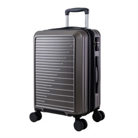 20in Expandable Carry-On Suitcase with TSA Lock Personal Business Travel Luggageluggage size: 20", color: Dark Grey