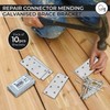 OMIDEAS 10 x Flat Joining Plates (80 x 40 x