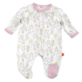 Magnetic Me Footie Pajamas Soft Modal Baby Girls Sleepwear Quick Magnetic Fastener Sleeper My Little Garden Newborn
