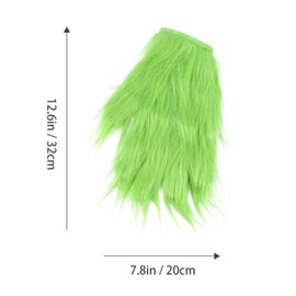 NUOBESTY 1 Pair Cosplay Green Glove Christmas Cosplay Accessories Costume Gloves Xmas Holiday Party Supplies