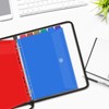 Uquelic Document Folder A4 for Filing, Transparent Vinyl Pockets, Ring