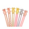 Gullor 6 Pieces Pineapple Pens, Bling Metal Ballpoint Pens for