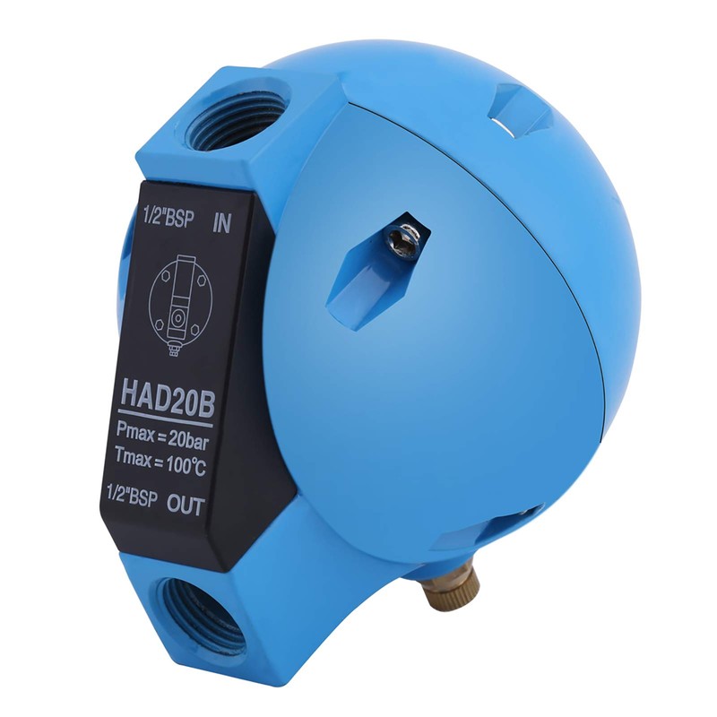 MUNEFE 1Pc Had20B Water Float Valve, Mechanical Round Float Drain