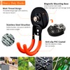 ULIBERMAGNET Magnetic Hooks Heavy Duty,2pack Strong Magnet Garage Hooks for