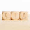 sourcing map 10 Pcs Blank Wooden Dice, 30mm/1.18inch Unfinished Wooden