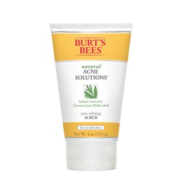 Burt's Bees Natural Acne Solutions Pore Refining Scrub, 4 Ounce