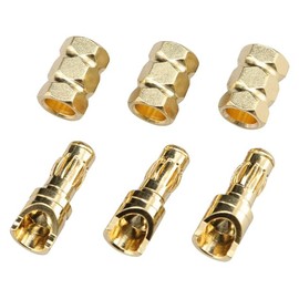 Yokomo Banana RP-107A Male / Female Connector Set, For Brushless Motors, φ1.3 inches (3.5 mm)