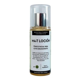 Nuestra Tierra Cosmetica MA-T Loción, Tónico Facial Matificante para Cutis Graso y Mixto, con Gluconolactona 9%, 150ml