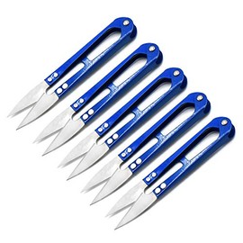 AAProTools 5PCS All Metal Scissor Sharp Beading Thread Cutter Fishing Line U Sewing Scissors