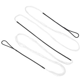 sourcing map Traditional Recurve Bow String Replacement AMO 62" in 12 Strands Archery Bowstring Accessories for Universal Archery Equipment Traditional Long Recurve Horse Bows (Black/White)