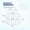 DANGHOOGY Outdoor Double Egg Chair Cushions, Waterproof Wicker Egg Chair