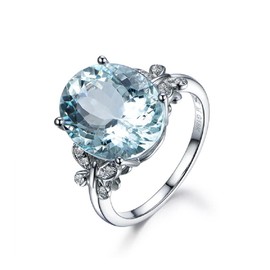 Fashion Vintage Blue Gem Butterfly Ring in Sterling Silver 5.0 Carat AAA Aquamarine Ring Eternity Engagement Wedding Rings Women's Cocktail Party Rings Sizes 6-10 641 (8)