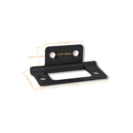 YiiSeeJo 6 Pack Non-Mortise Door Hinges with Screws, 2 x 0.9 Inches Bifold Butt Cabinet Hinges for Furniture, Windows, Cupboards, Sleek Black Finish