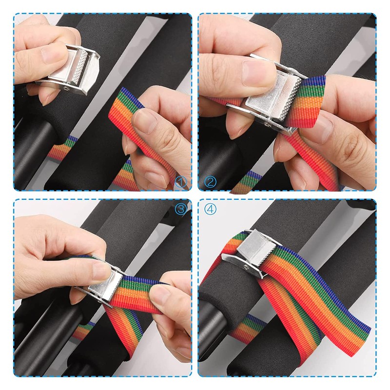 Lashing Straps with Clamping Lock for Tie Down Straps Short