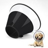 Supet Dog Cone Collar with Soft Pad, Transparent Elizabeth Recovery