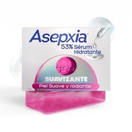 Asepxia, Jabón en barra Suavizante jabón facial y corporal, 53% Serum Hidratante, 100g