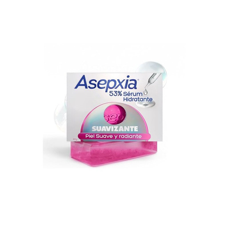 Asepxia, Jabón en barra Suavizante jabón facial y corporal, 53%