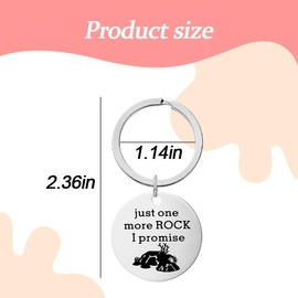 Rock Hounding Gifts for Men Adult Geology Keychain Gifts for Rockhounds Rock Lover Gifts for Wife Husband Geologist Gifts for Friends Brother Sister Keychain Funny Gifts for Rock Collectors