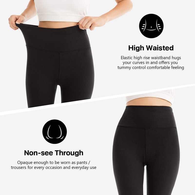 SINOPHANT High Waisted Leggings for Women - Full Length Capri