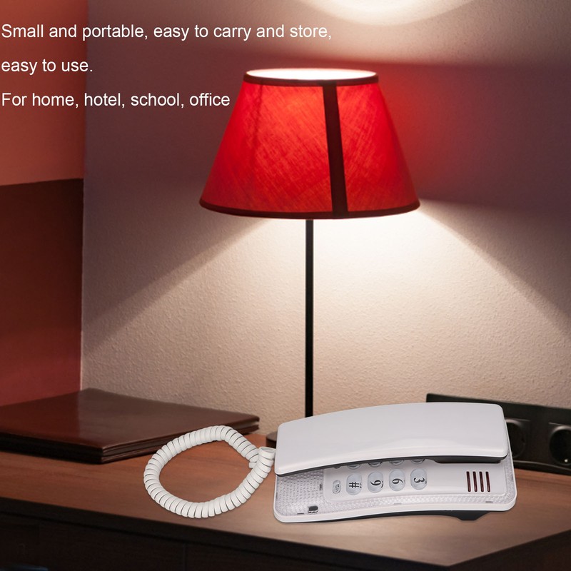 KXT‑438 Wall Mounted Home Phone Corded Telephone with Redial Quick