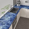CHIHUT Royal Blue Marble Contact Paper for Countertops 17.7”x100” Marble