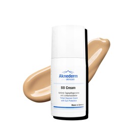 Aknederm BB Cream I Tinted Day Cream with SPF 25 I BB Cream for an Even Complexion I Fragrance-Free Tinted Moisturiser Ideal for Acne Prone Skin & Pimples