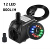 Unbranded 15W Submersible Water Pump W/ 12 LED Light For