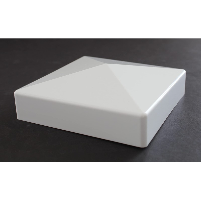 True 5x5 (127mm x 127mm) Plastic Pyramid Vinyl Fence Post