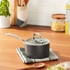 Cooks Standard 2-Quart Hard Anodized Nonstick Saucepan with Lid, Black