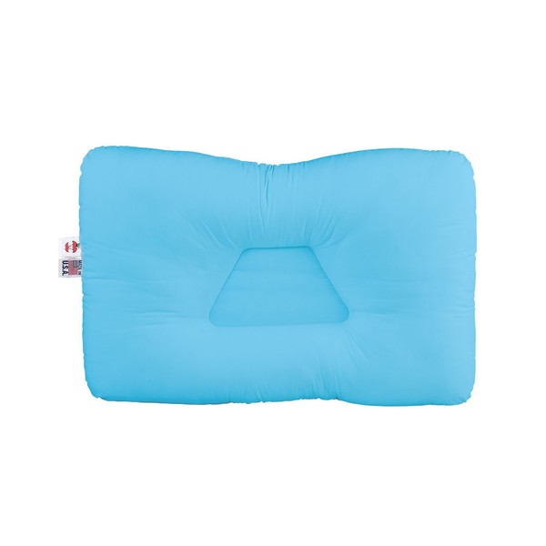 Core Products Tri-Core Cervical Support Pillow for Neck, Shoulder, and Back Pain Relief ; Ergonomic Orthopedic Contour - for Back and Side Sleepers ; Assembled in The USA - Firm, Full Size, Blue