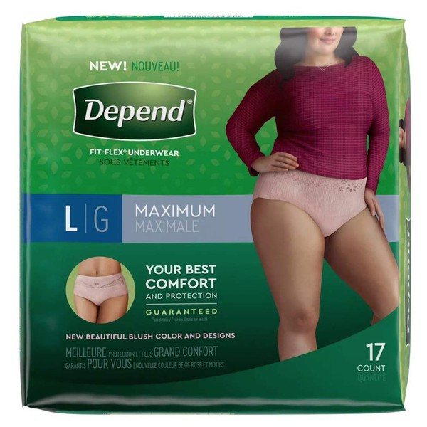 Women'sDepends Fit Flex- Large - (1 Package)
